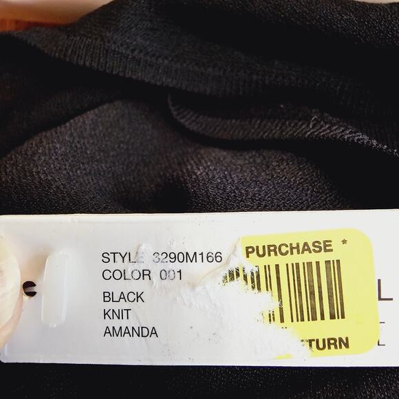 NWT Antonio Melani Black Knit Twist Front Y2K Sleeveless Shirt Size L Large - Picture 8 of 9